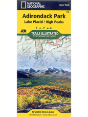 ADK National Geographic Lake Placid/High Peaks map 742