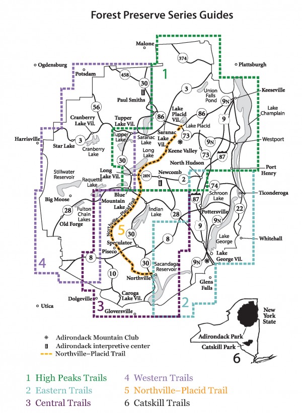 Northville-Placid Trail Guide and Map Pack (5th Edition)  Adirondack 