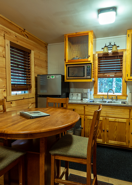 Campground Cabin living area