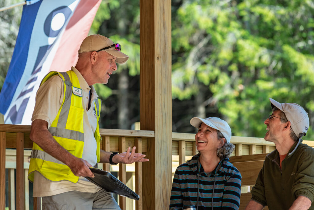 Jim Schneider trailhead volunteer