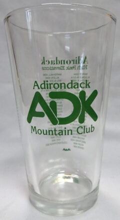 Image of pint glass with ADK logo