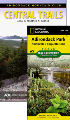 ADK Central Trails guide book and map pack