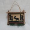 Image of wood moose ornament