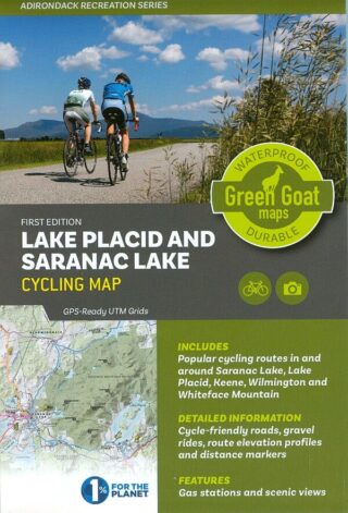 Lake Placid and Saranac Lake Cycling Map, first edition, from Green Goat maps