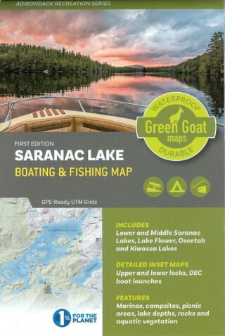 Saranac Lake Boating and Fishing Map