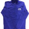 purple women's thermal 1/4 zip jacket