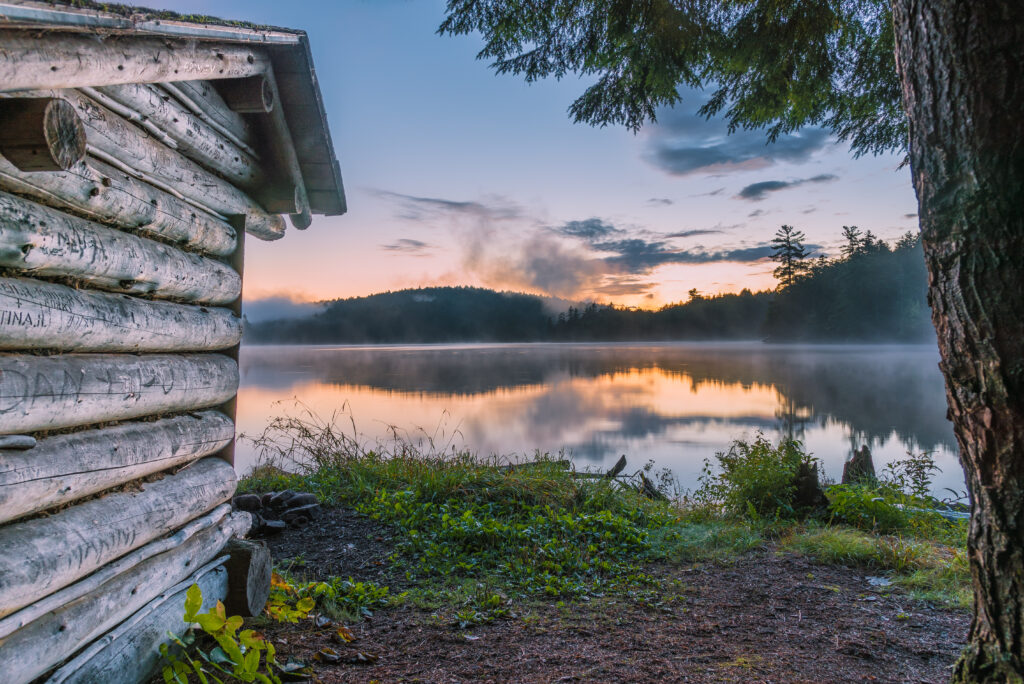 View of Black Pond from the lean-to.