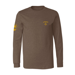 Long sleeve brown t-shirt with logo