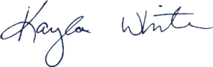 Kayla's signature