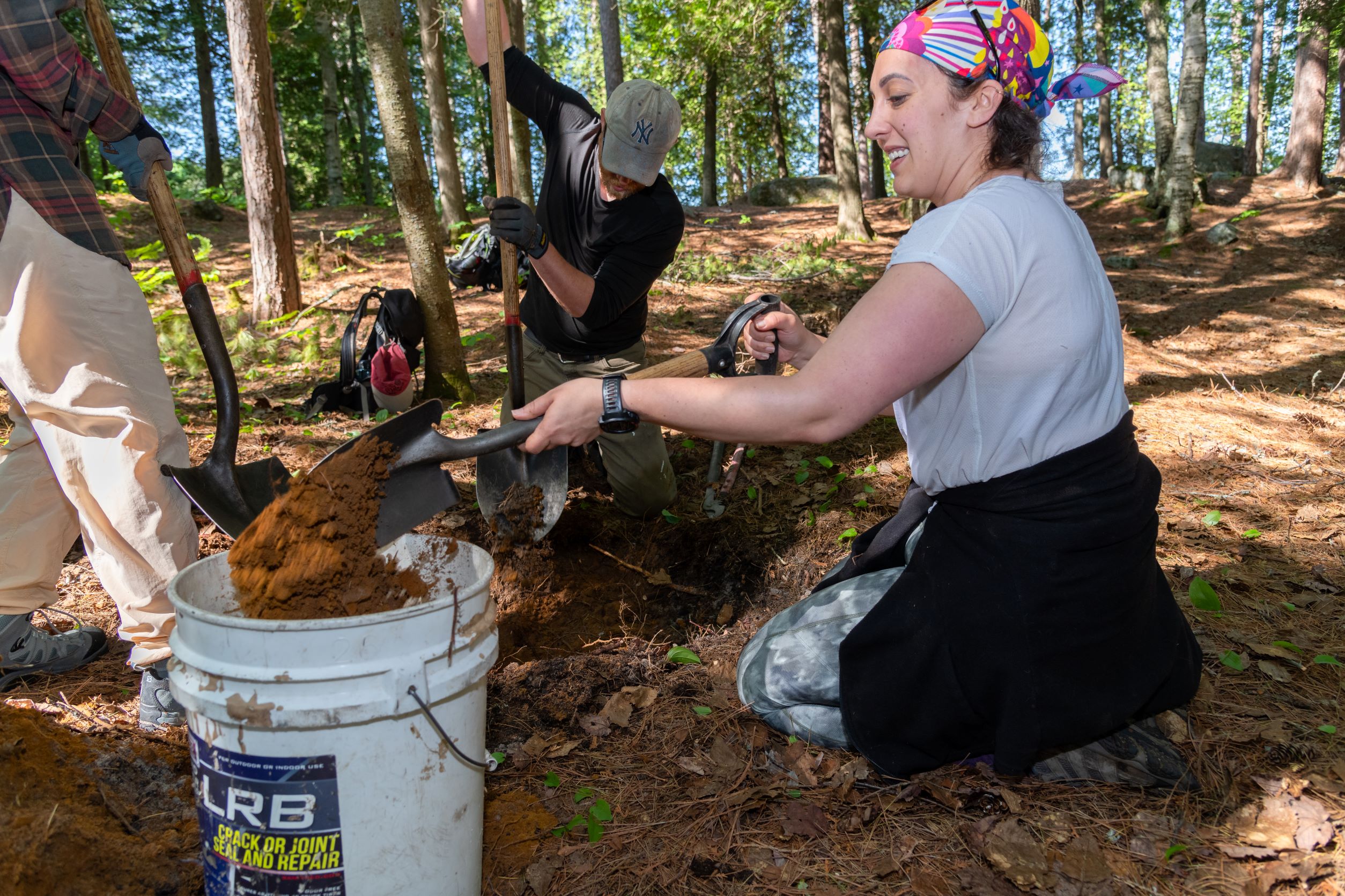 Breaking ground on a new privy site