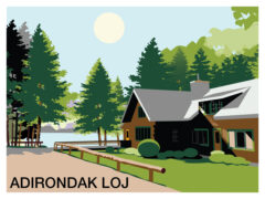 Adirondak Loj design on sticker