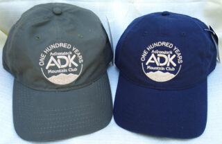 olive and navy cap with ADK centennial logo