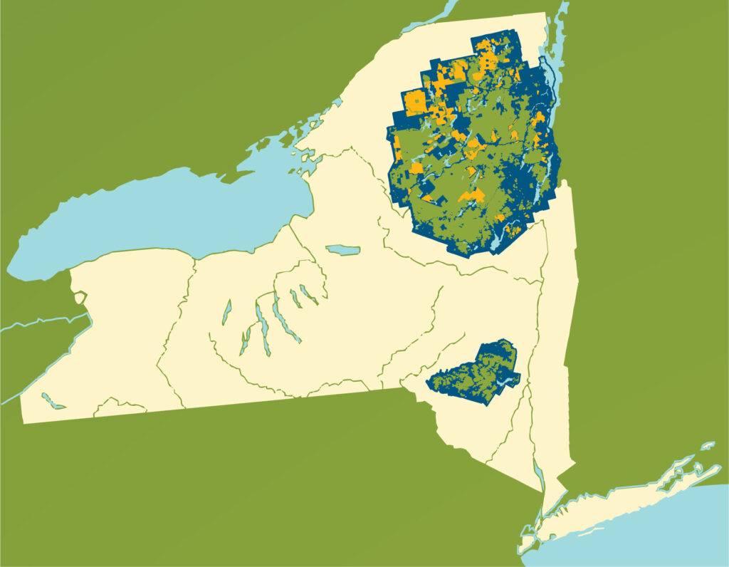 New York State Forect Preserve Map