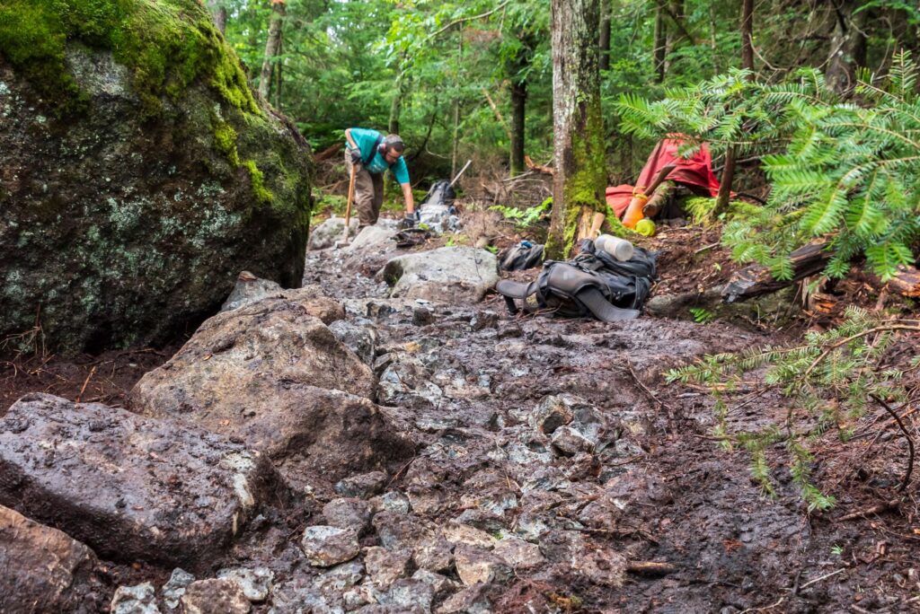 Avalanche Lake Trail Work