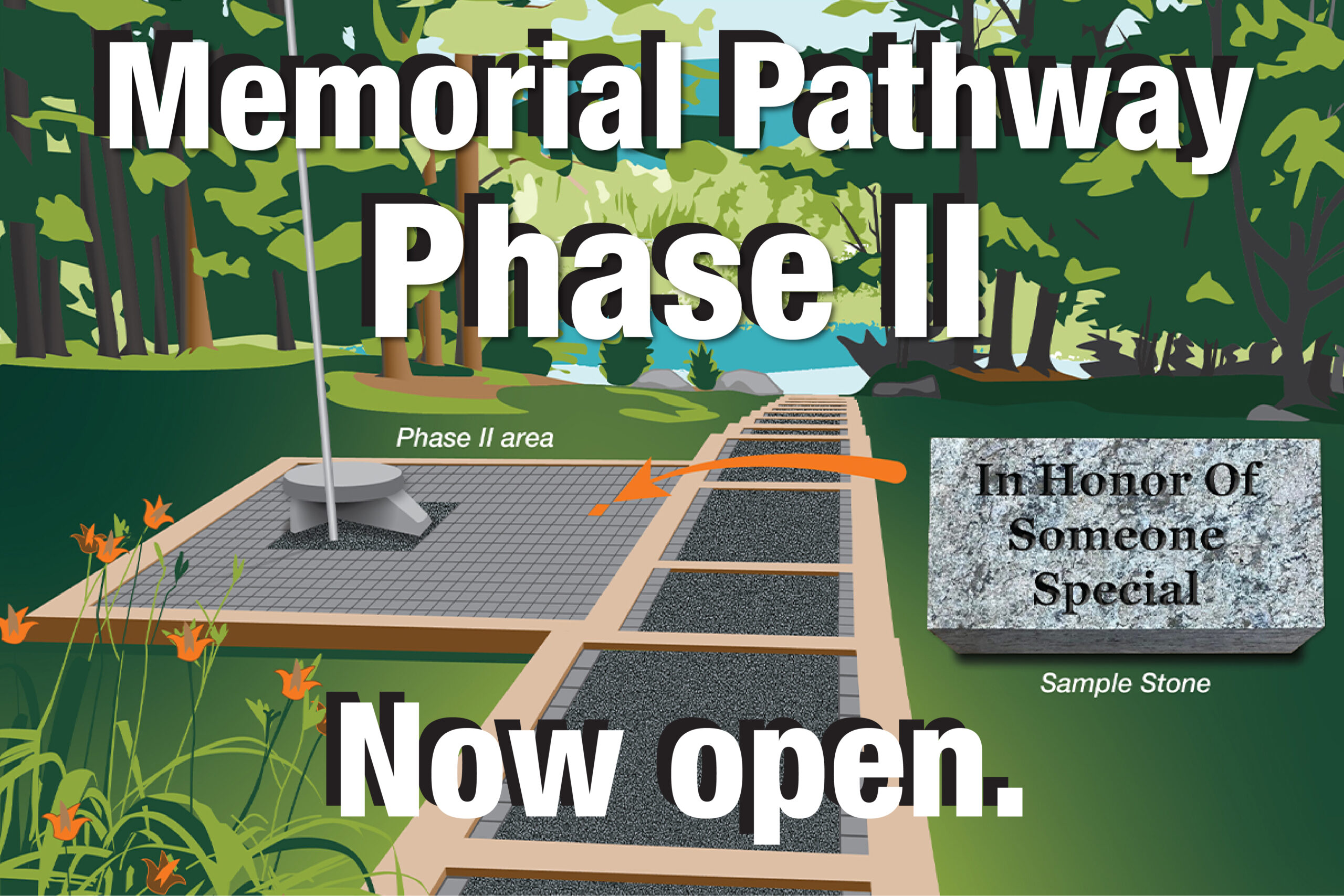 Memorial Pathway pavers, Phase II open