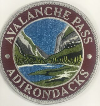 Round, Avalanche Pass embroidered patch