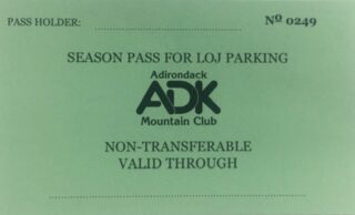 ADK member parking pass