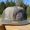 olive colored hat with ADK logo