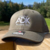 Olive trucker hat with ADK logo
