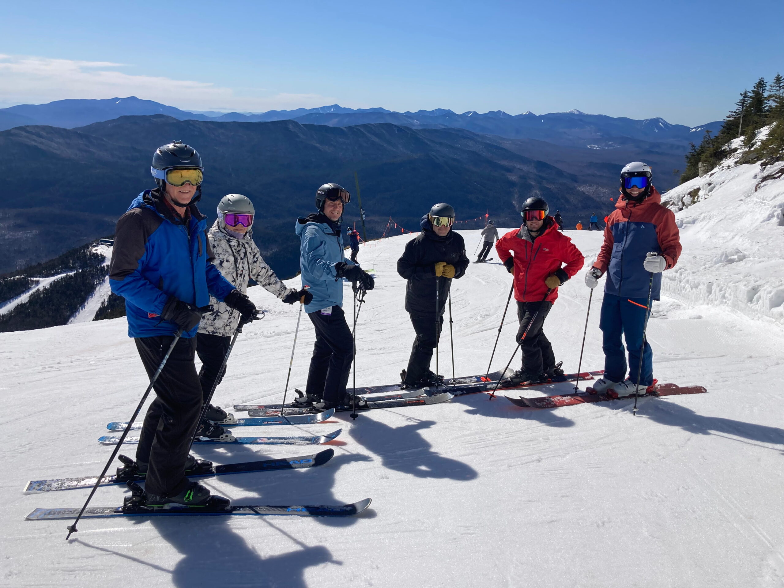a group of skiers on Whiteface Mt
