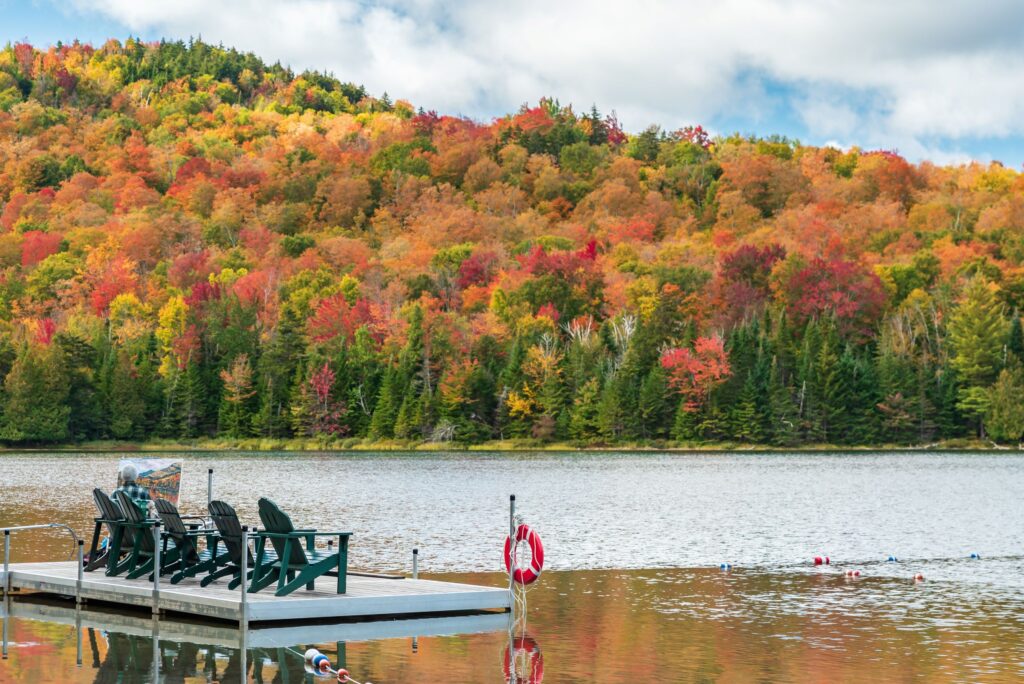 heart lake in autumn