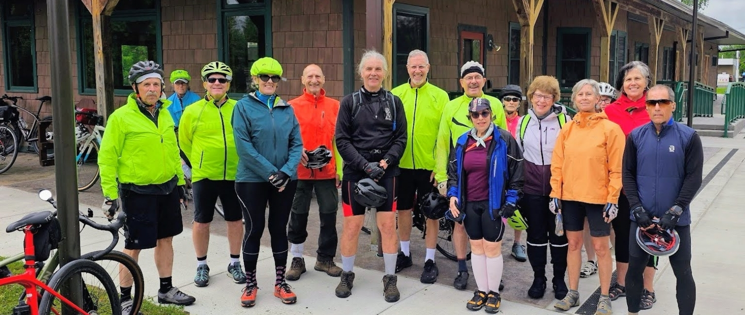 Cycle Outing at Depot on Adirondack Rail Trail