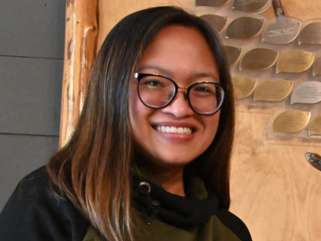 woman wearing glasses