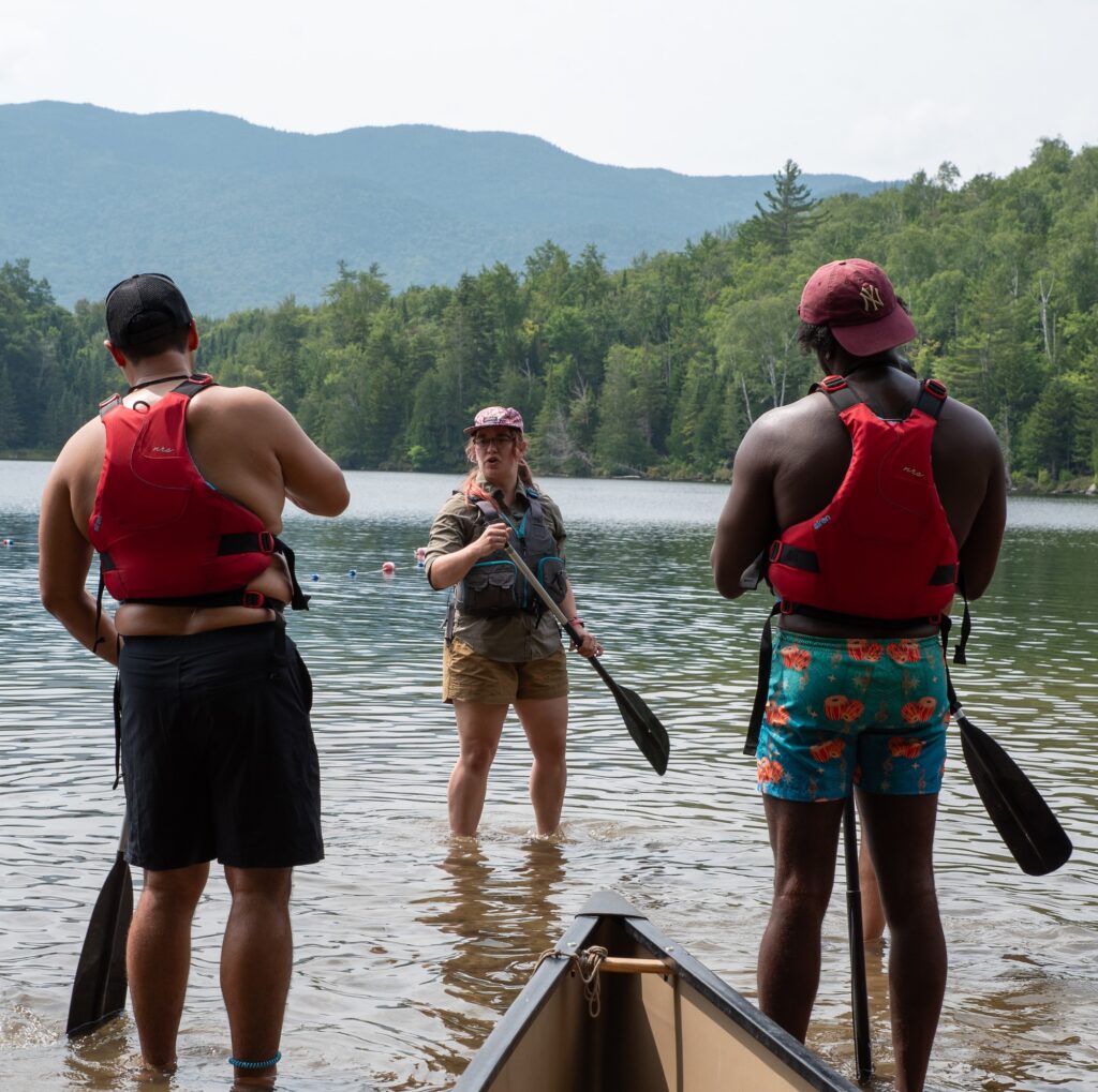heart lake paddling demonstration