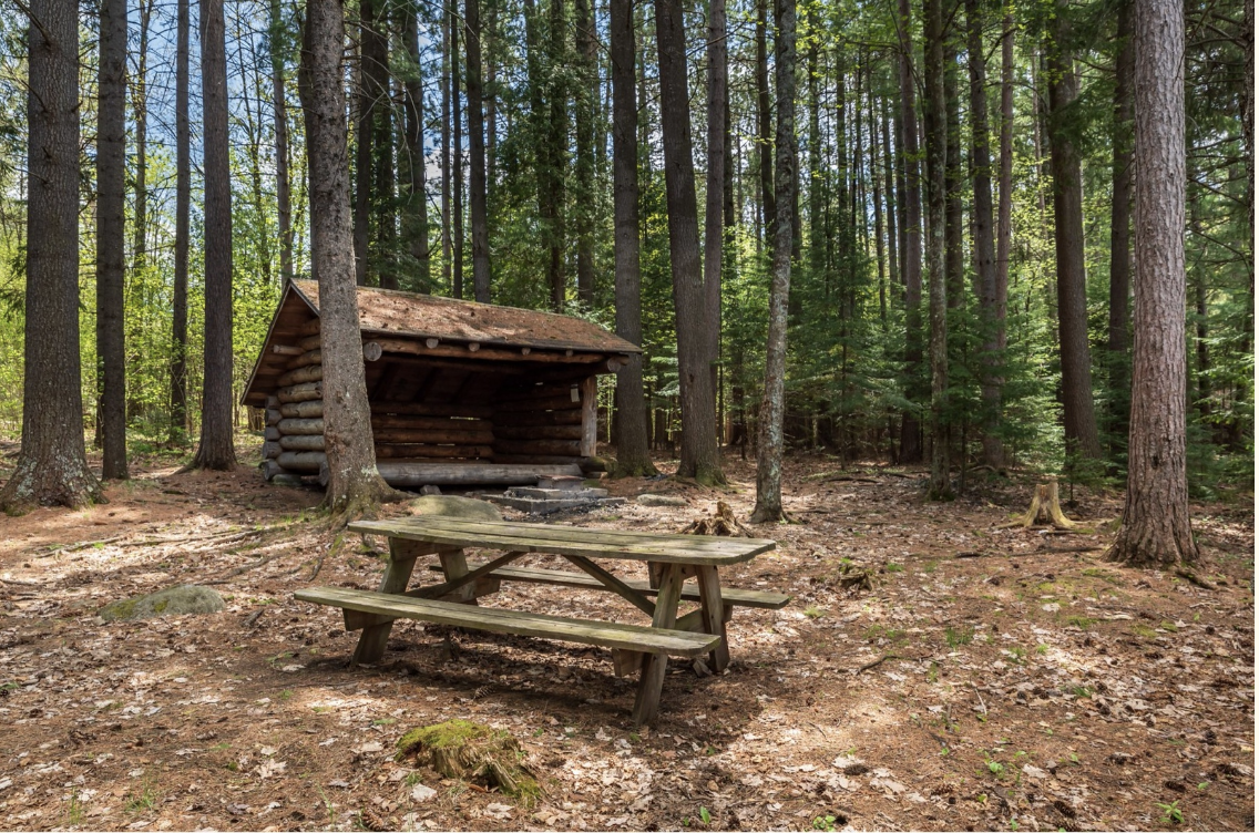 Lean-to at Wilderness Campground