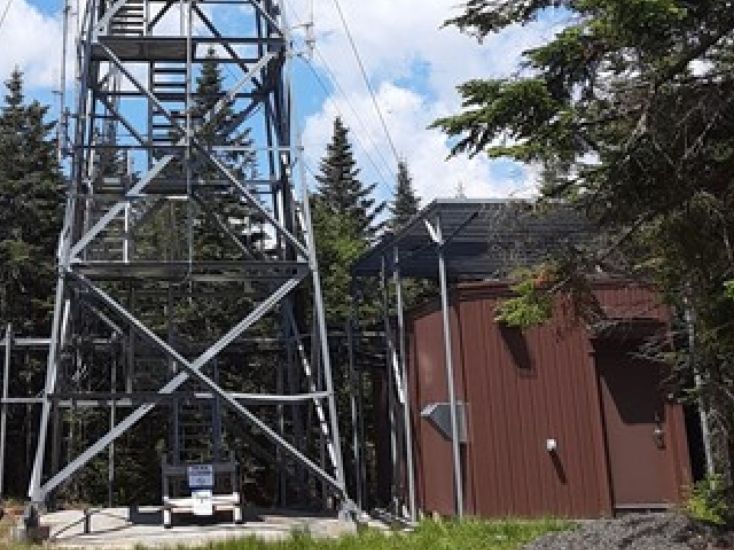 base of gore mountain fire tower
