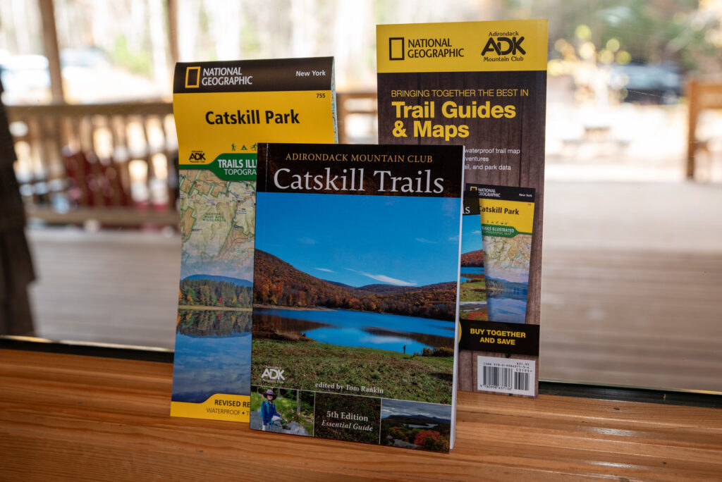 map pack of Catskill trails guidebook and map