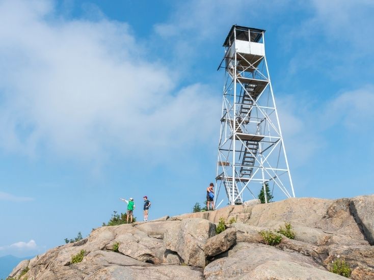 summit steward on hurricane fire tower
