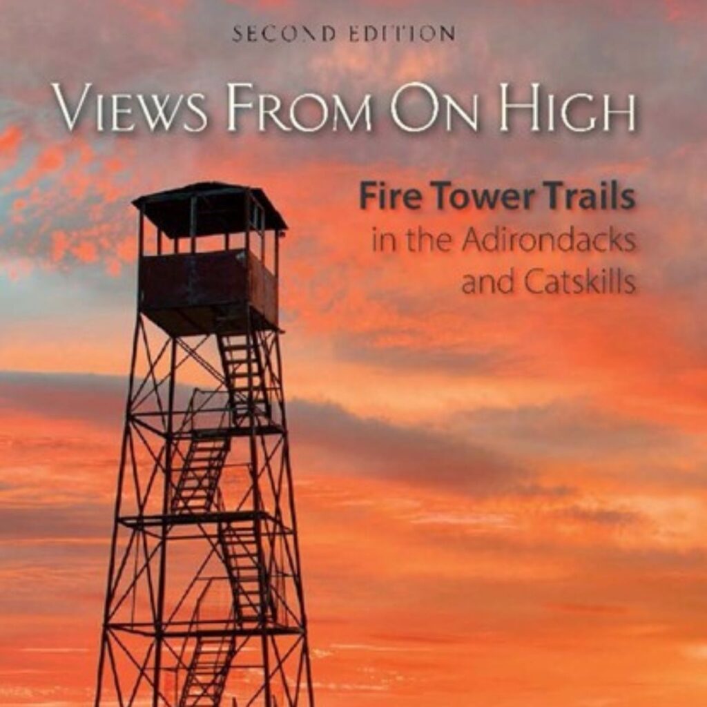 cropped book cover of views from on high fire tower trails