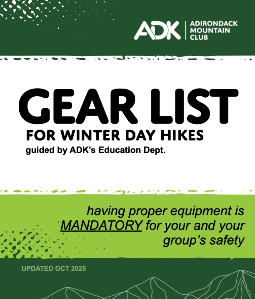 winter day hike gear list cover