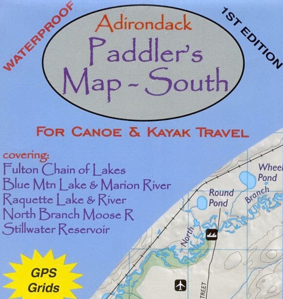 Adirondack paddler's map south cover