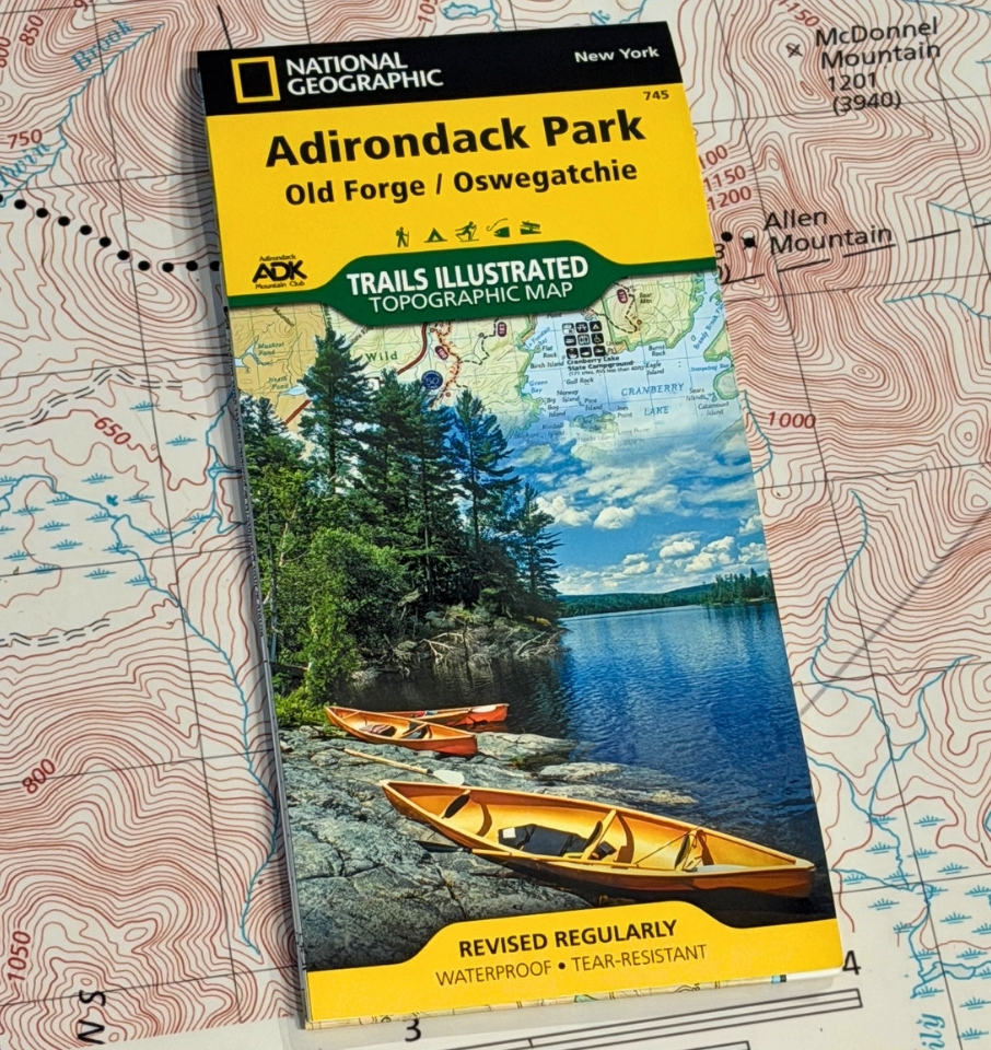 Adirondack Park Map 745 Old Forge Oswegatchie