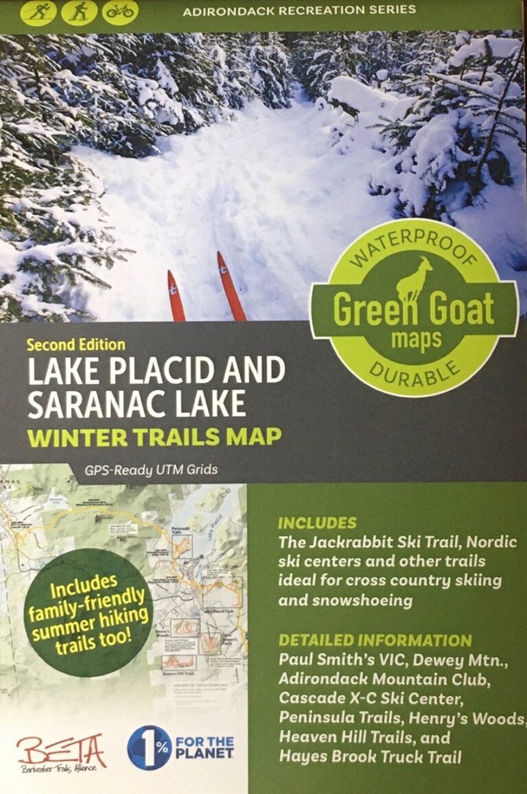 Green Goat Lake Placid and Saranac Lake Winter Trails Map