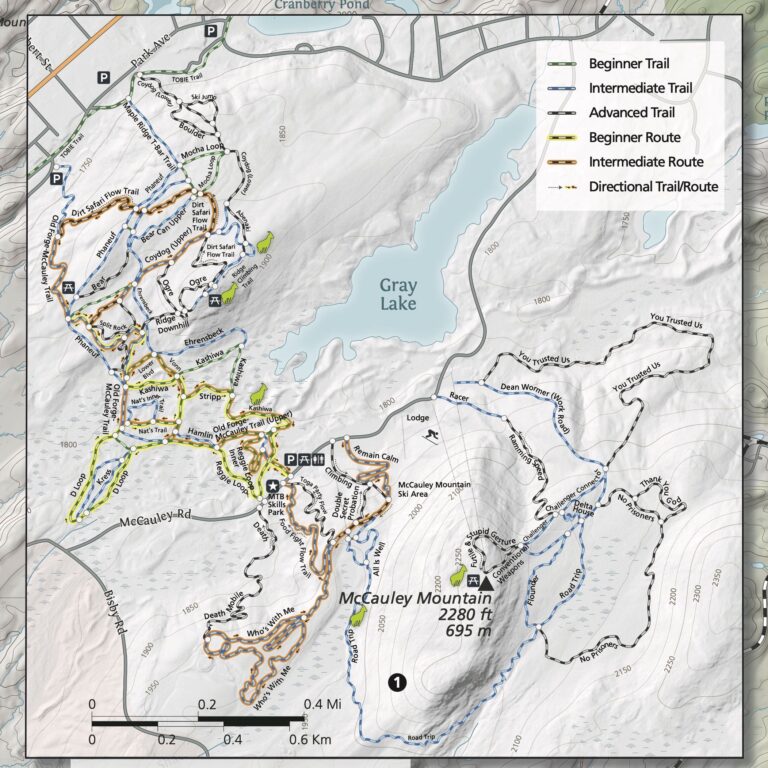 Green Goat Old Forge Area Outdoor Adventure Map