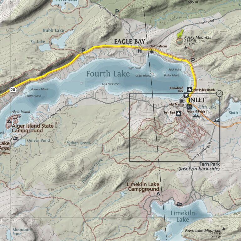 Green Goat Old Forge Area Outdoor Adventure Map