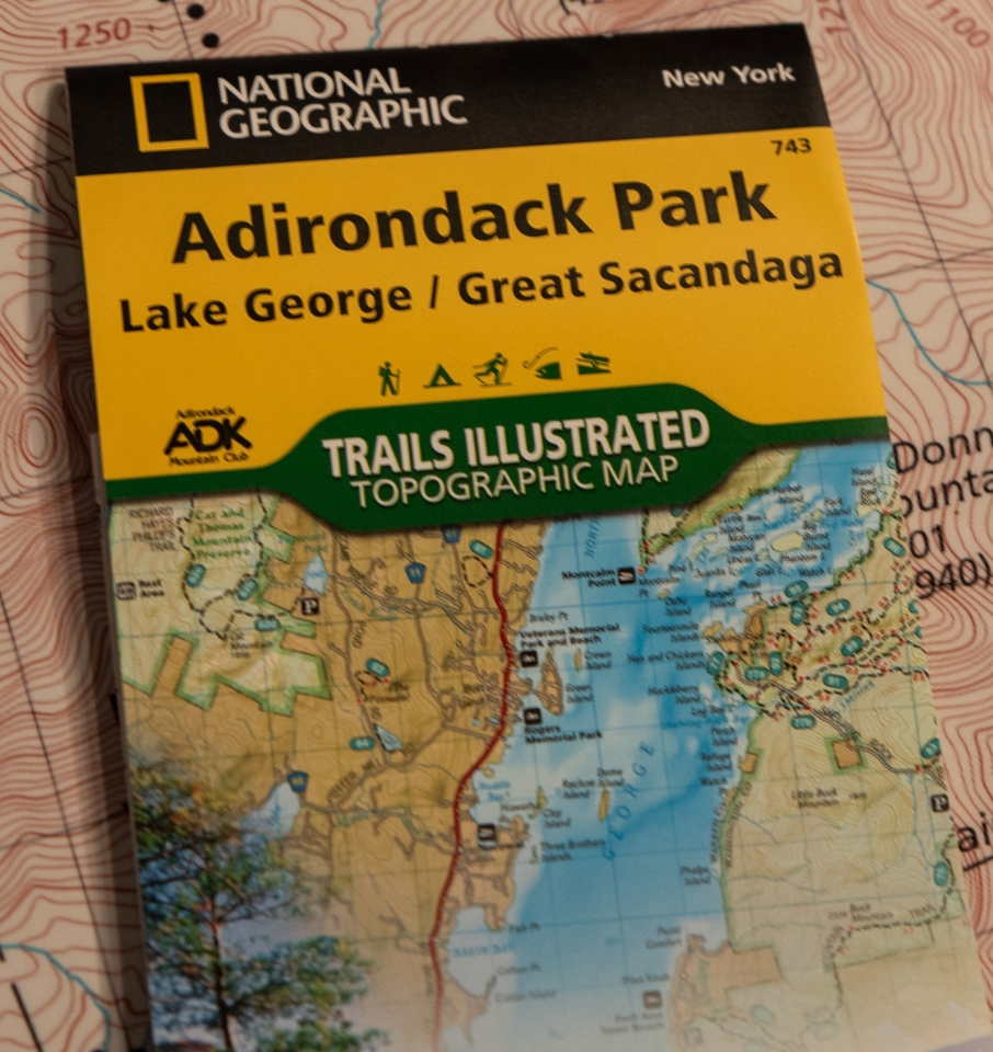 Adirondack park lake George great sacandaga trails illustrated map