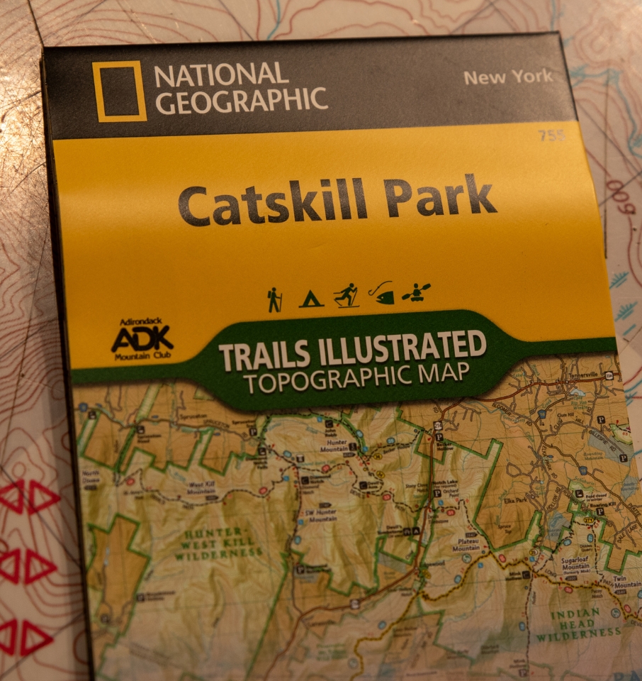 catskill park ti map 755 on a map table