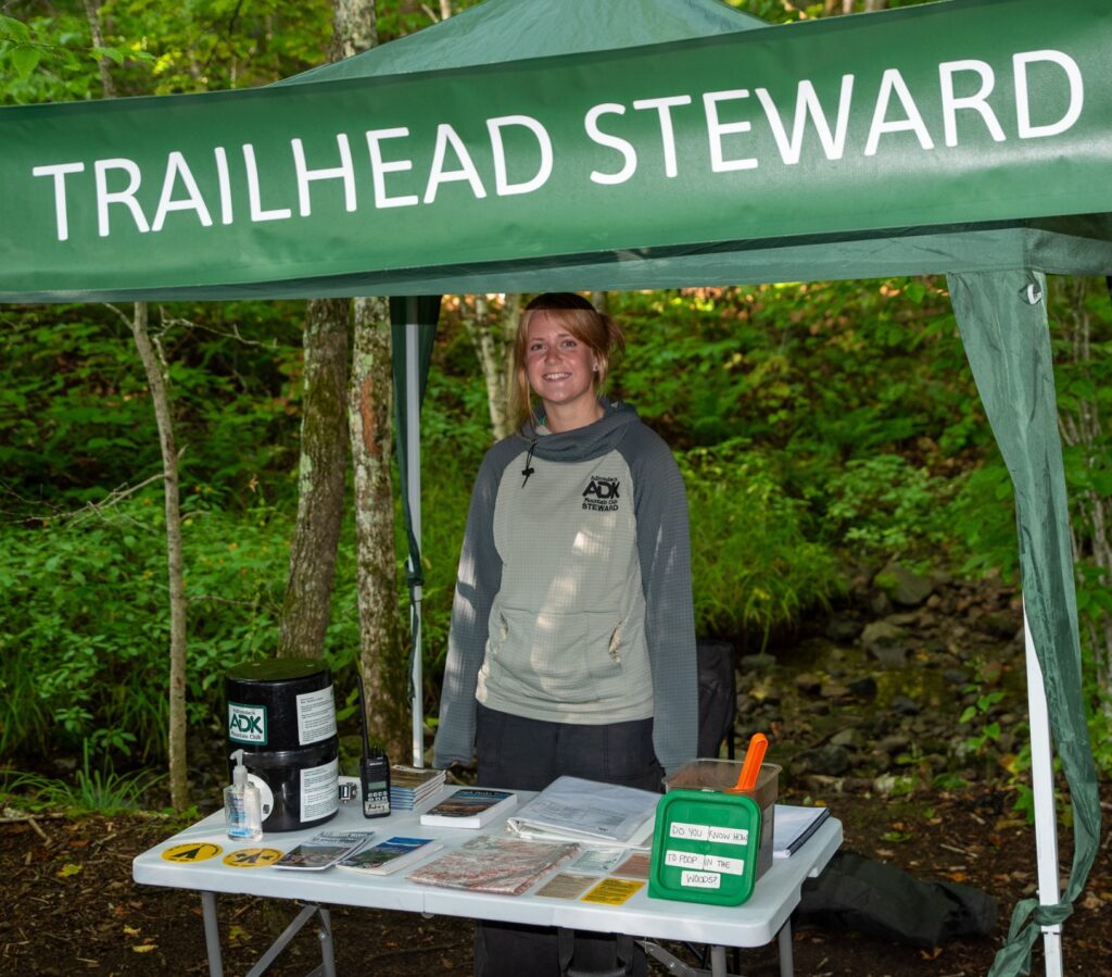 route 73 trailhead steward at cascade